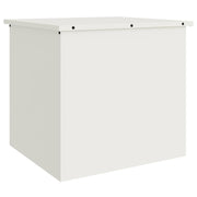 Vidaxl tuinkussenopbergdoos gegalvaniseerd staal 55 x 50,5 x 50 cm wit - afbeelding 2