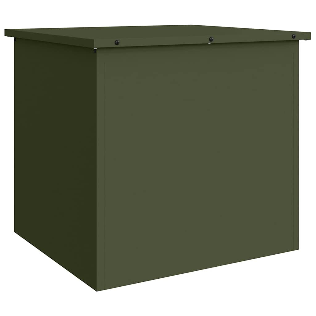 Vidaxl buitenopslagdoos olijf groen 55 x 50,5 x 50 cm staal