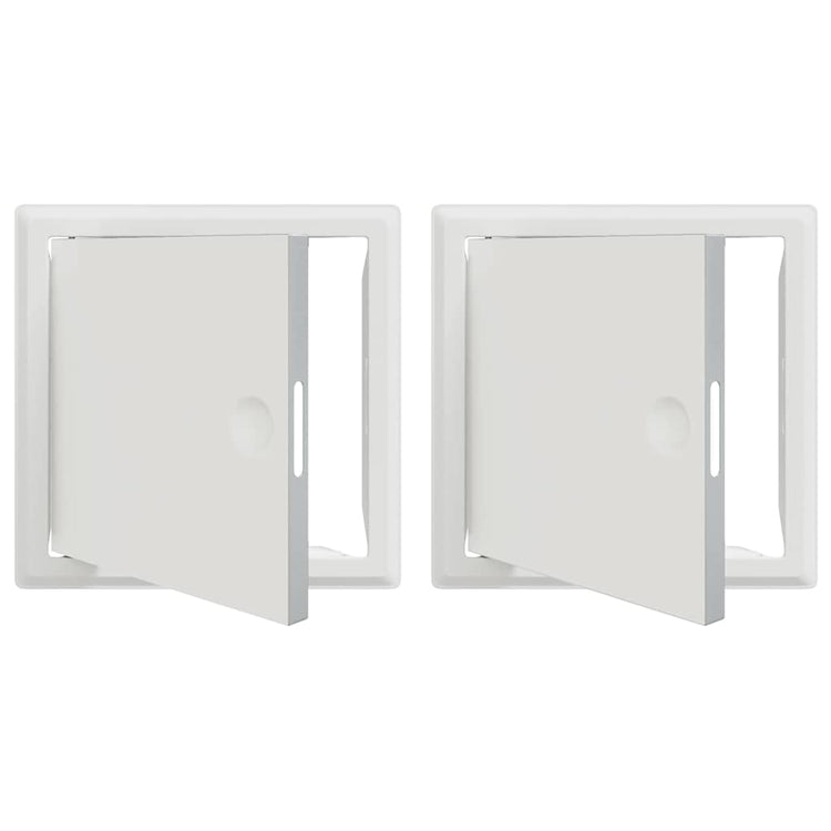 Vidaxl toegangs paneel 2 st wit 23 x 23 x 3 cm staal