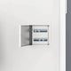 Vidaxl toegangs paneel 2 st wit 23 x 23 x 3 cm staal