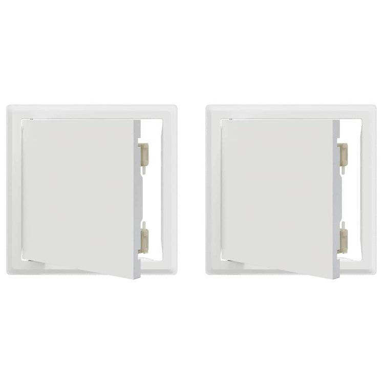 Vidaxl toegangs paneel 2 st wit 23 x 23 x 3 cm staal