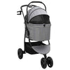 Vidaxl opvouwbare huisdierenwagen grijs 78 x 54 x 101 cm polyester