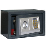 Vidaxl digitale kluis met slot donkergrijs 31 x 20 x 20 cm staal - afbeelding 1