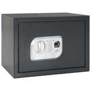 Vidaxl digitale kluis met slot donkergrijs 35 x 25 x 25 cm staal - afbeelding 1