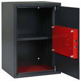 Vidaxl kluisdoos met slot donkergrijs 35 x 31 x 50 cm staal - afbeelding 3