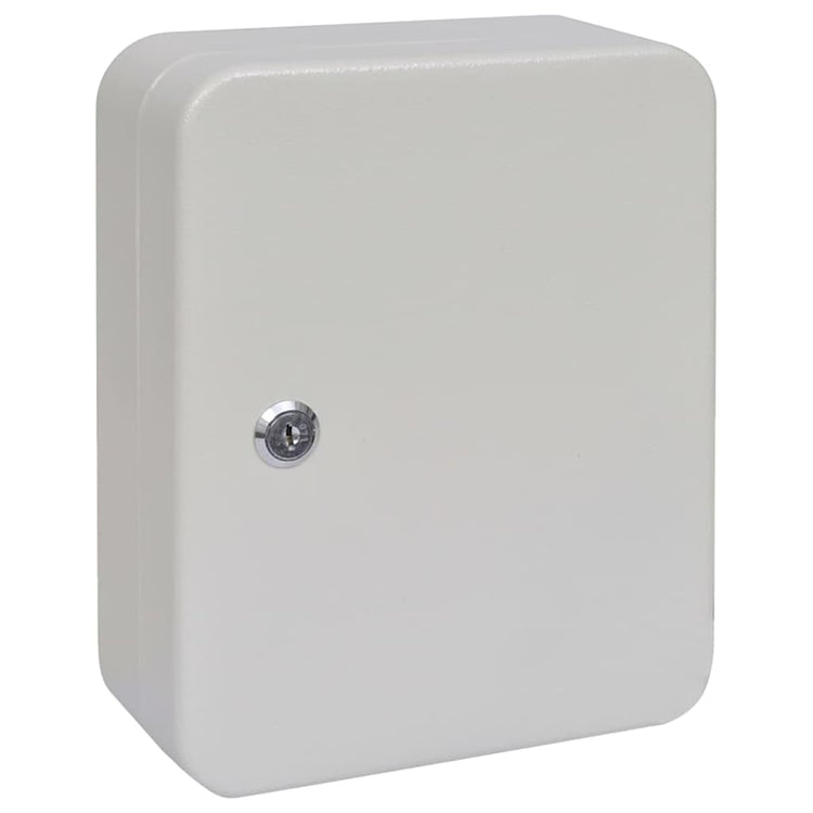 Vidaxl sleuteldoos met slot ivoor 20 x 7,5 x 25 cm staal