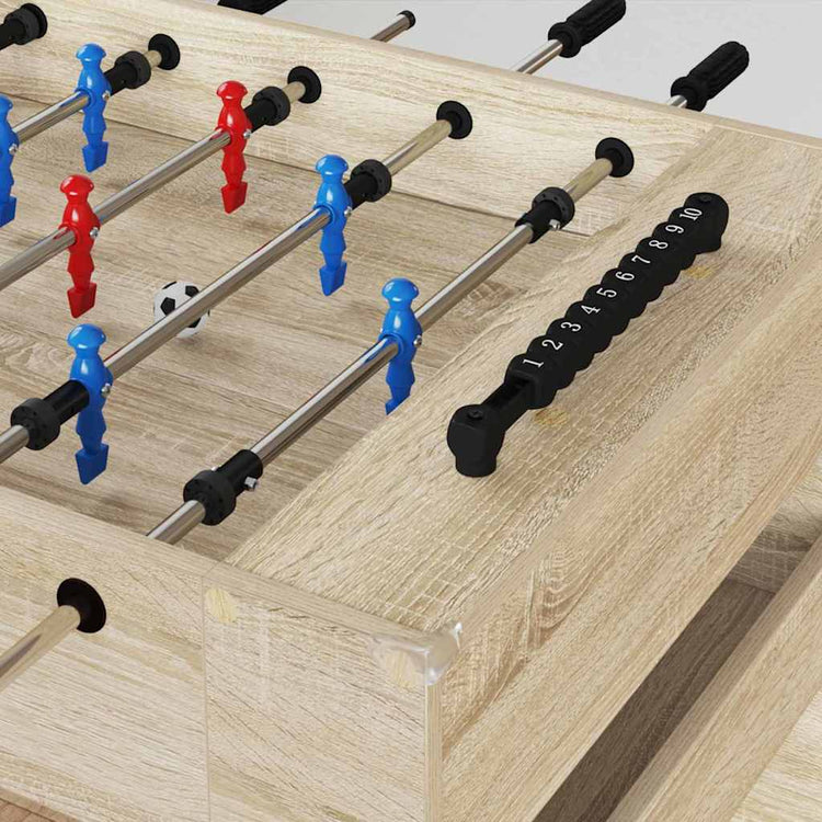 Vidaxl honkbaltafel sonoma eiken 125 x 60,5 x 80 cm bewerkt hout
