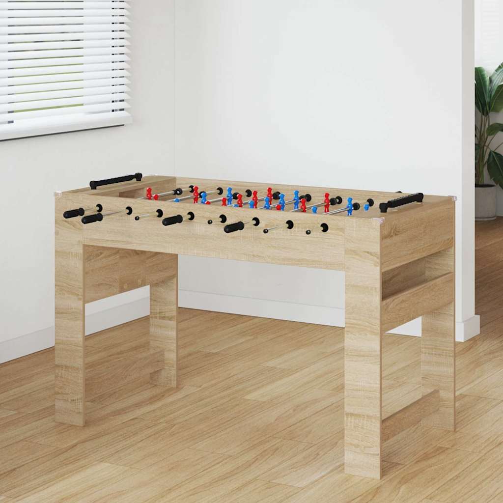 Vidaxl honkbaltafel sonoma eiken 125 x 60,5 x 80 cm bewerkt hout
