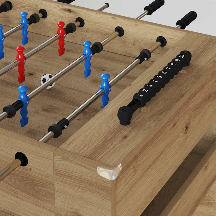 Vidaxl honkbaltafel artisan eik 125 x 60,5 x 80 cm bewerkt hout