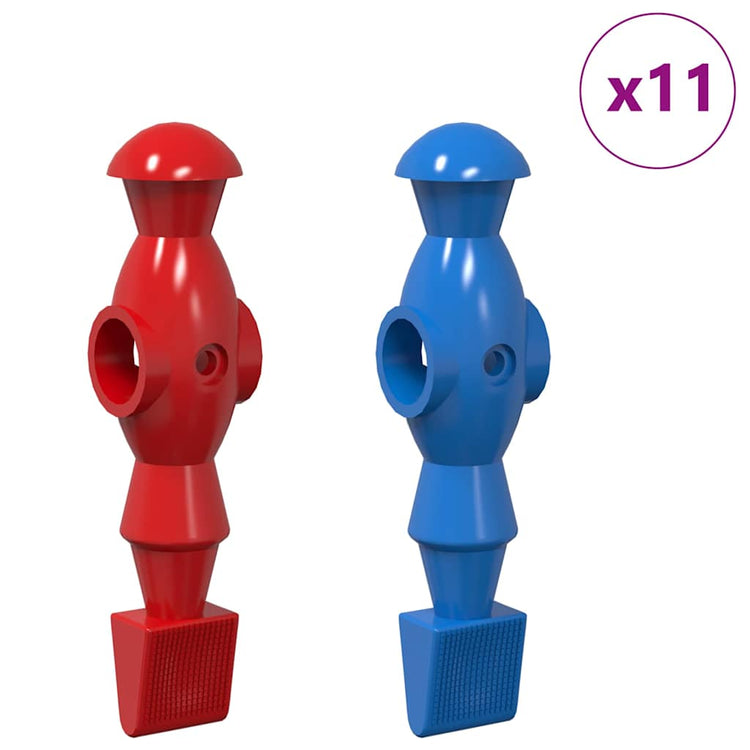 Vidaxl tafelvoetbalspelers 22 st blauw en rood 2,4 x 2,1 x 9,7 cm pp