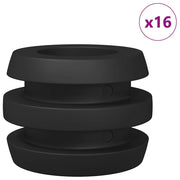 Vidaxl tafelvoetbal bumpers 16 st zwart 3 x 3 x 2 cm tpe - afbeelding 3
