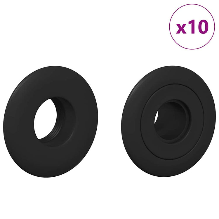 Vidaxl tafelvoetbal lager 10 st zwart 5 x 5 x 2,8 cm pp