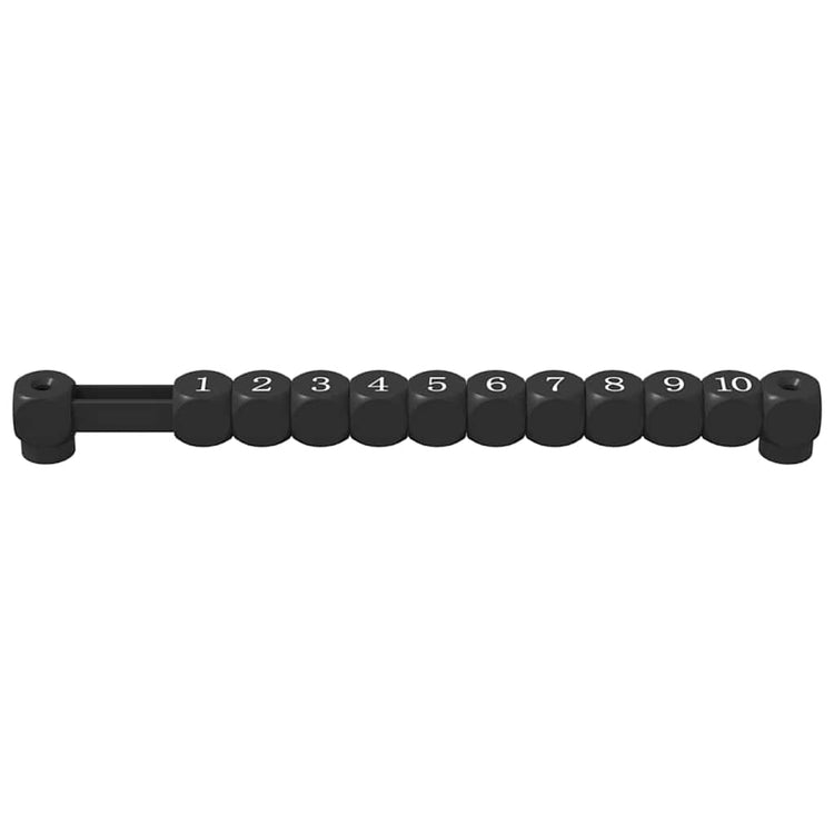 Vidaxl voetbaltafel tellers 2 st zwart 30 x 2,2 x 2,9 cm hips