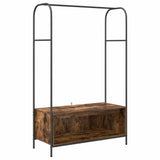 Vidaxl kledingrek bruin eiken 100 x 44 x 160 cm bewerkt hout - afbeelding 2