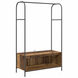 Vidaxl kledingrek bruin eiken 100 x 44 x 160 cm bewerkt hout - afbeelding 2