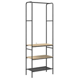 Vidaxl kledingrek sonoma eiken 60 x 30 x 171 cm bewerkt hout - afbeelding 2