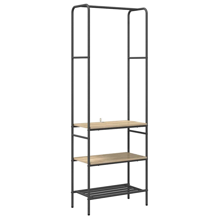 Vidaxl kledingrek sonoma eiken 60 x 30 x 171 cm bewerkt hout