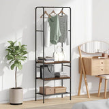 Vidaxl kledingrek gerookt eiken 60 x 30 x 171 cm bewerkt hout - afbeelding 1