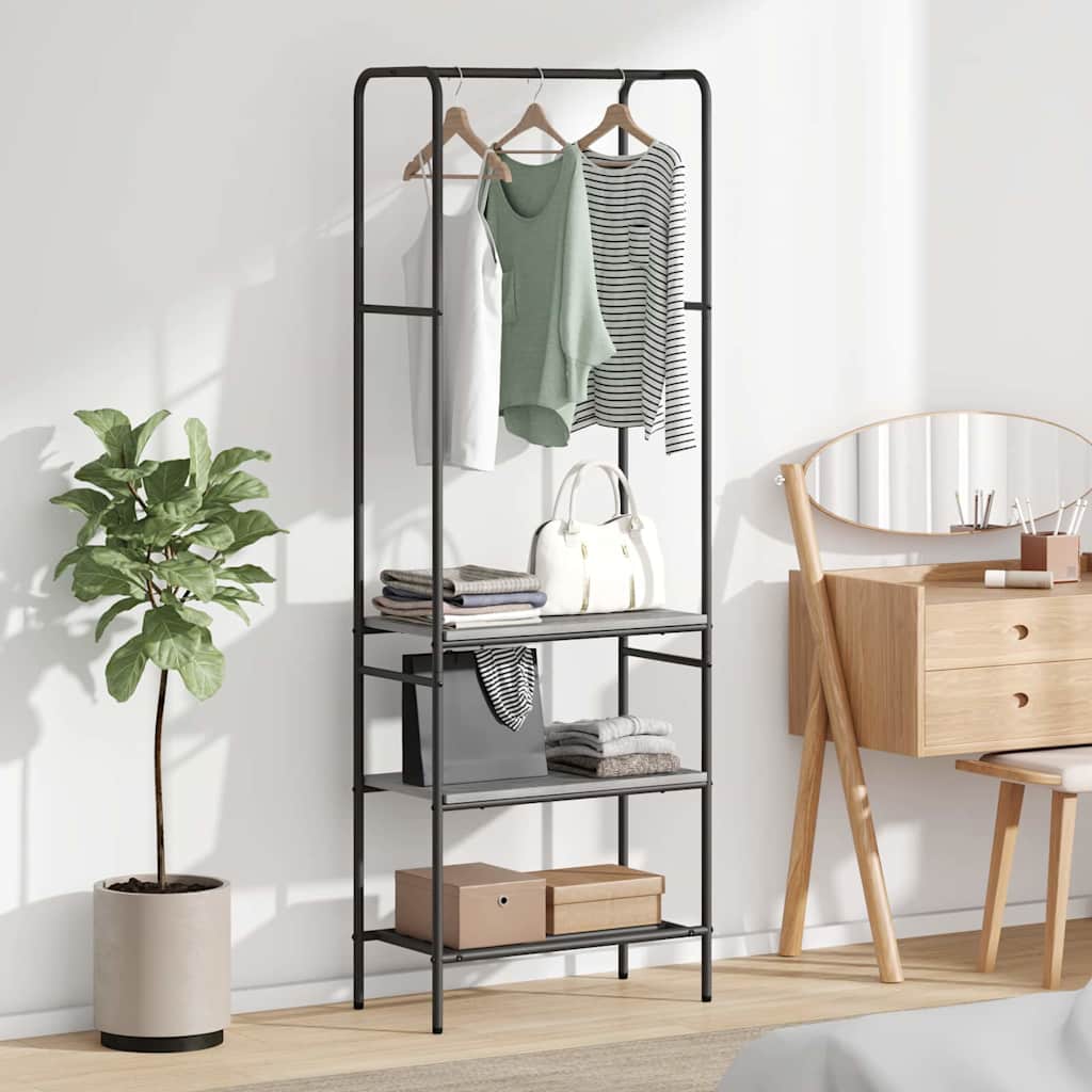 Vidaxl kledingrek grijs sonoma 60 x 30 x 171 cm bewerkt hout