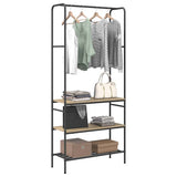 Vidaxl kledingrek sonoma eiken 77 x 30 x 171 cm bewerkt hout - afbeelding 3