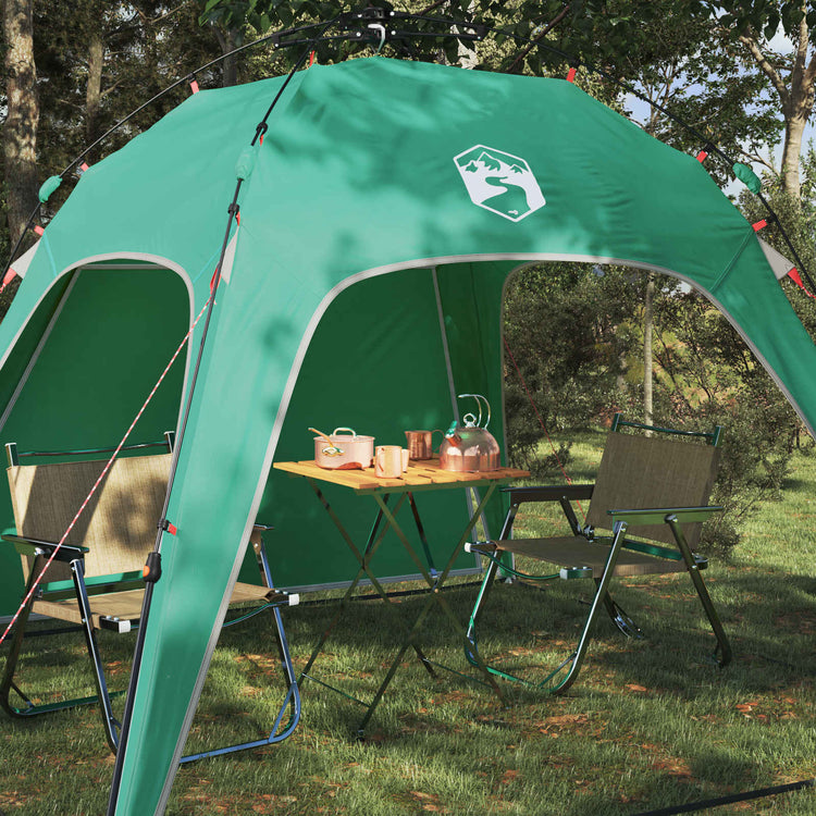 Vidaxl instant tent 4-person quick-release 4-persoons zeegroen