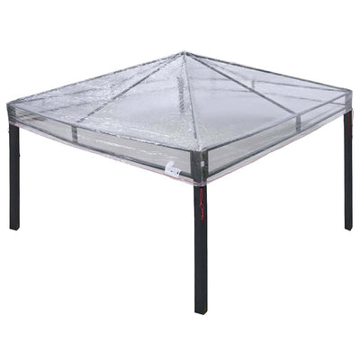 Vidaxl gazebo dekking vervanging doorzichtig 300 x 300 x 26 cm pvc
