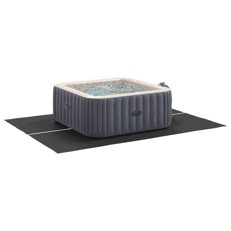 Vidaxl zwembad grondzeil 300 x 220 x 0,1 cm rechthoekig zwart