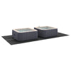 Vidaxl zwembad grondzeil zwart 500 x 250 x 0,1 cm niet-geweven stof