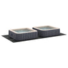 Vidaxl zwembad grondzeil zwart 640 x 321 x 0,1 cm niet-geweven stof