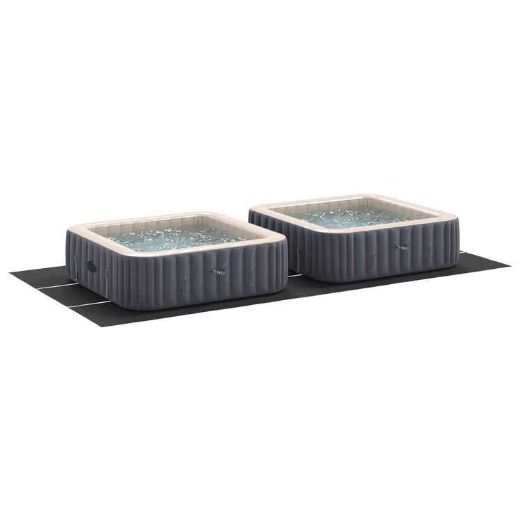 Vidaxl zwembad grondzeil 640 x 321 x 0,1 cm rechthoekig zwart