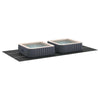 Vidaxl zwembad grondzeil zwart 750 x 372 x 0,1 cm niet-geweven stof
