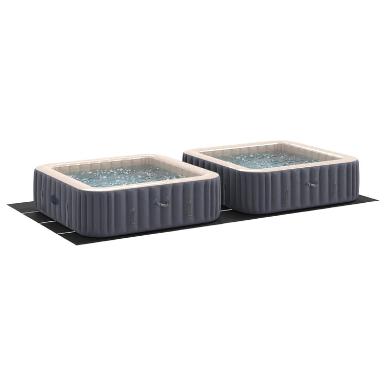 Vidaxl zwembad grondzeil 820 x 420 x 0,1 cm rechthoekig zwart