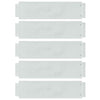 Vidaxl gazonranden 5 pcs zilver 100 x 25 x 0,07 cm