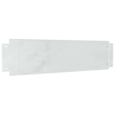 Vidaxl gazonranden 10 pcs zilver 100 x 25 x 0,07 cm