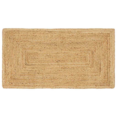 Vidaxl gebied tapijt beige 60 x 110 cm jute