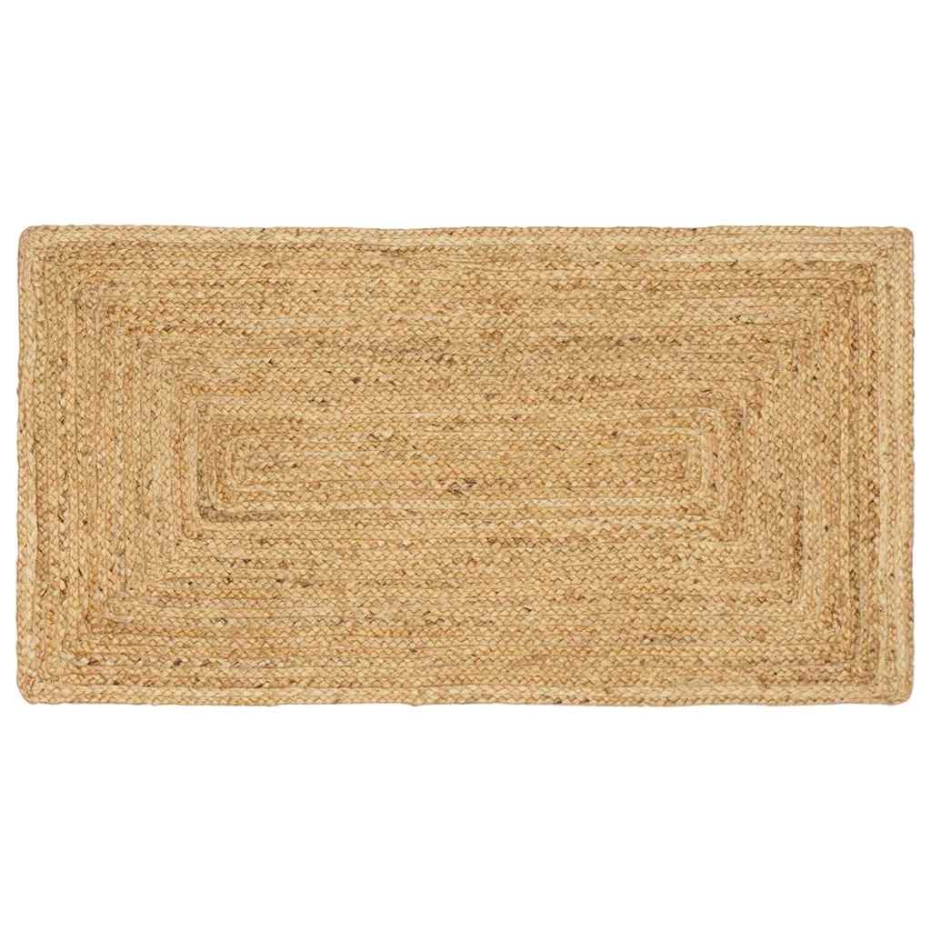Vidaxl gebied tapijt beige 60 x 110 cm jute