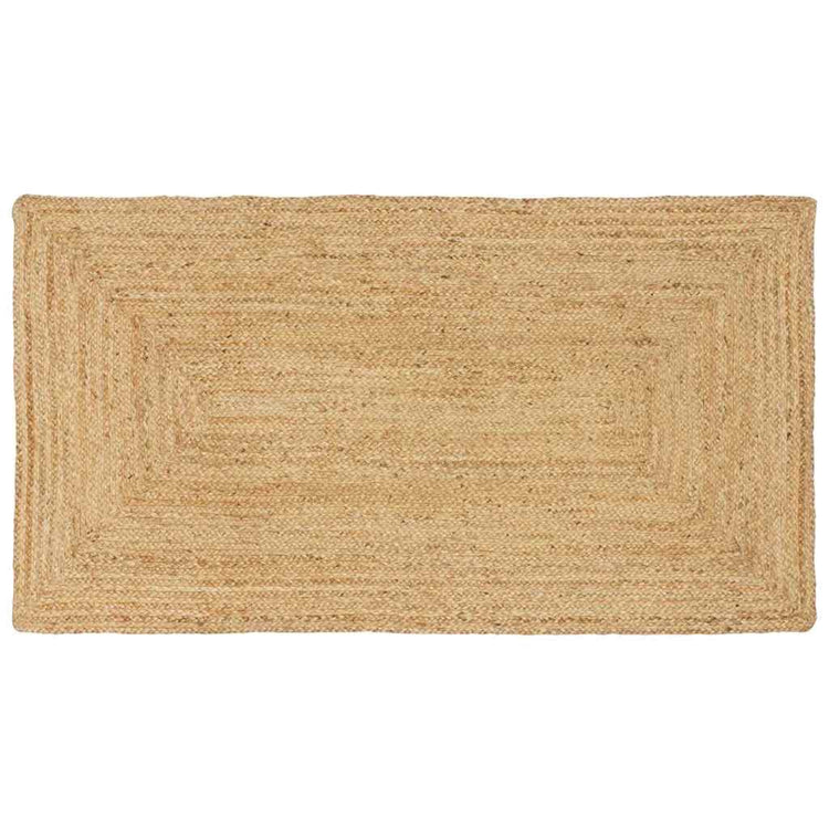 Vidaxl gebied tapijt beige 80 x 150 cm jute