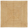 Vidaxl gebied tapijt beige 120 x 120 cm jute