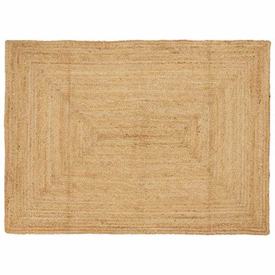 Vidaxl gebied tapijt beige 120 x 170 cm jute