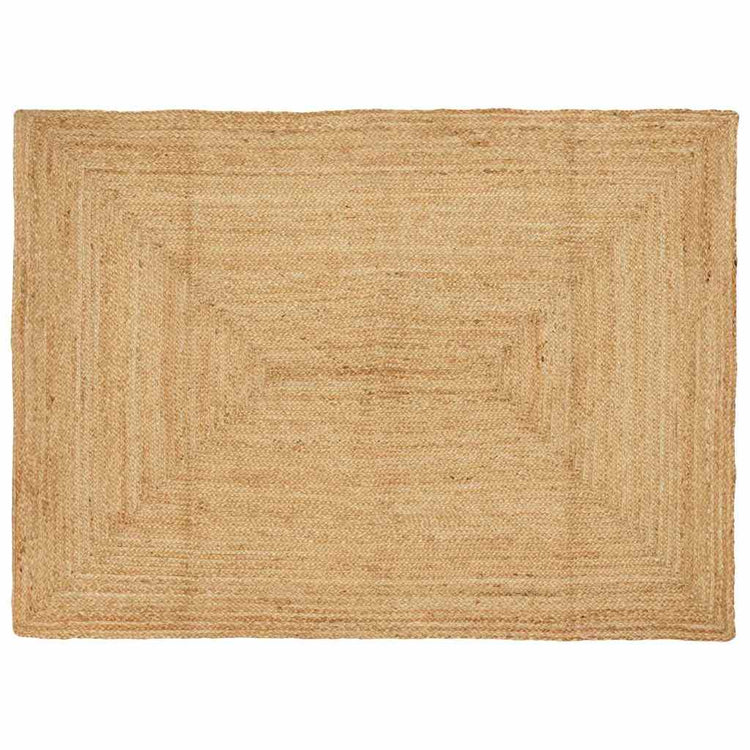 Vidaxl gebied tapijt beige 120 x 170 cm jute