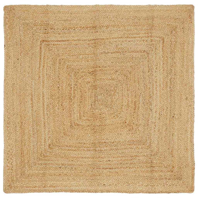 Vidaxl gebied tapijt beige 160 x 160 cm jute