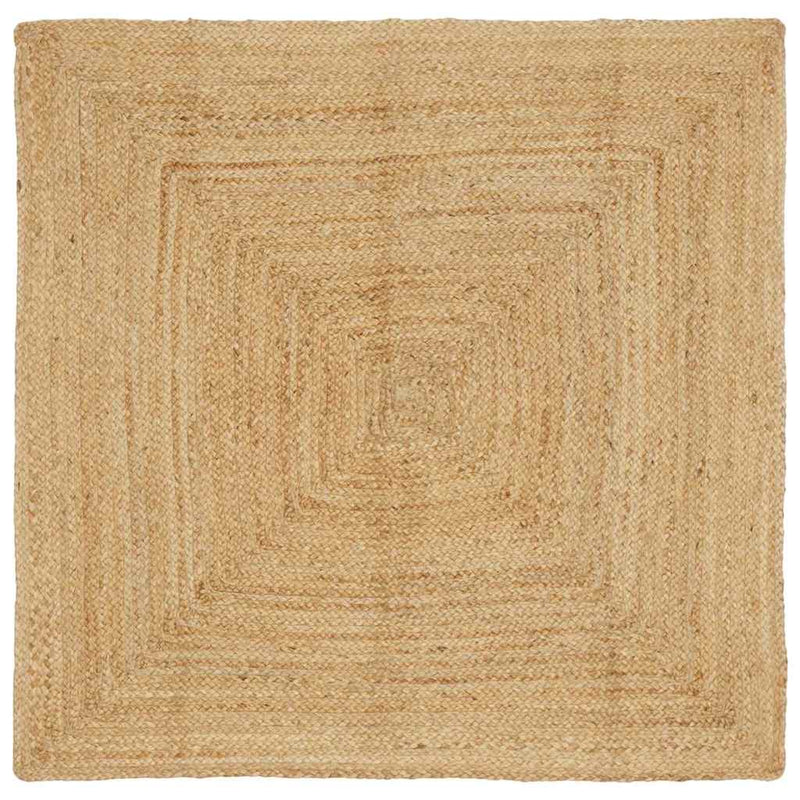 Vidaxl gebied tapijt beige 160 x 160 cm jute