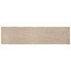Vidaxl gebied tapijt natuurlijk en wit 60 x 400 cm jute