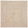 Vidaxl vloerkleden vierkant natuurlijk en wit 120 x 120 cm jute