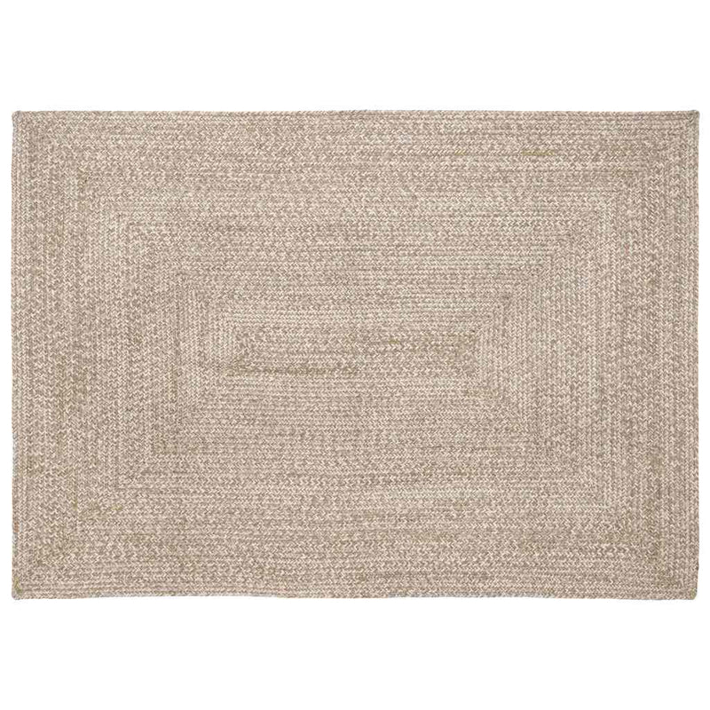 Vidaxl vloerkleden rechthoekig natuurlijk en wit 140 x 200 cm jute