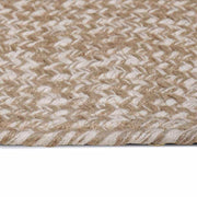 Vidaxl gebied tapijt natuurlijk en wit 160 x 230 cm jute - afbeelding 3