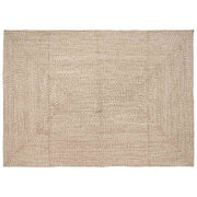 Vidaxl gebied tapijt natuurlijk en wit 160 x 230 cm jute - afbeelding 1