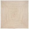 Vidaxl vloerkleden vierkant natuurlijk en wit 300 x 300 cm jute