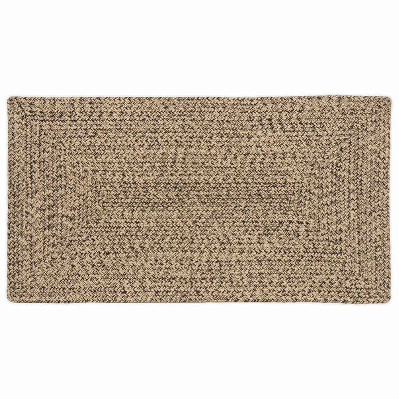 Vidaxl vloerkleden rechthoekig natuurlijk en zwart 60 x 110 cm jute