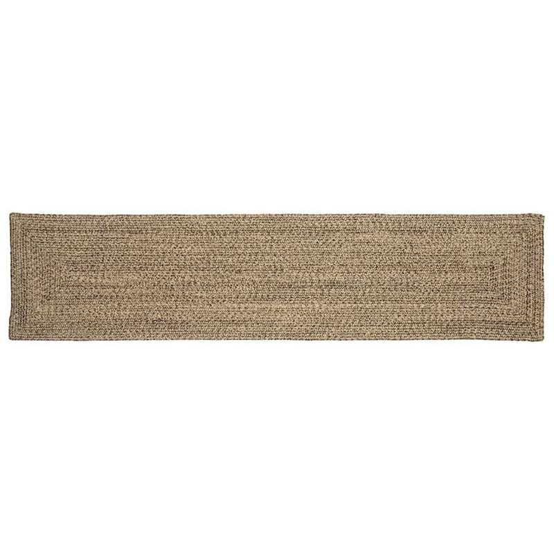 Vidaxl vloerkleden rechthoekig natuurlijk en zwart 60 x 200 cm jute